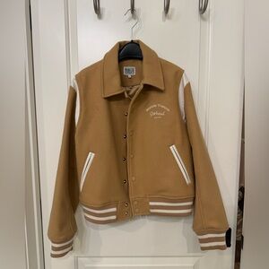 Marithe Francois Girbaud wool blend varsity jacket